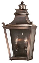 Dorchester 2 Light Flush Wall Mount Lantern